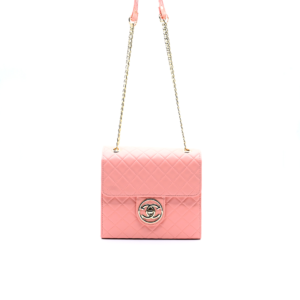 Trendy Chain Stylish Bag in Pink – Women’s Small Shoulder Purse for Daily Use