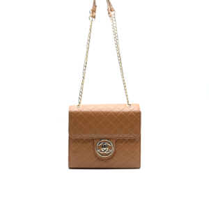 Trendy Chain Stylish Bag in Brown – Women’s Small Shoulder Purse for Daily Use