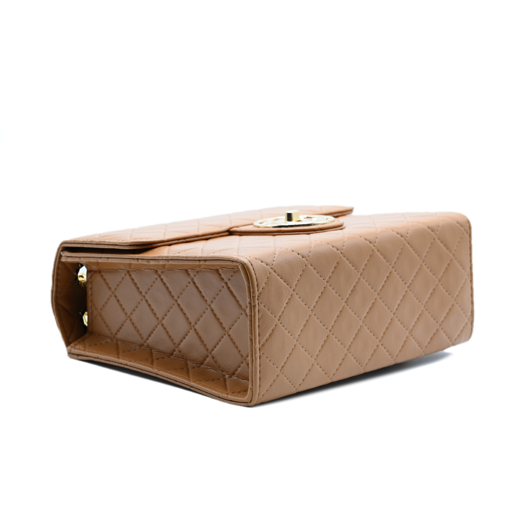Trendy Chain Stylish Bag in Brown – Women’s Small Shoulder Purse for Daily Use - Image 3