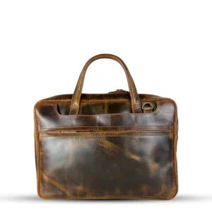 Moruxe Leather Laptop Bag Brown