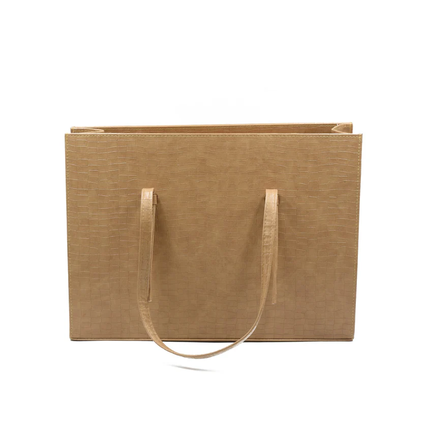 Moruxe Large Capacity Handbag Skin Beige - Image 3