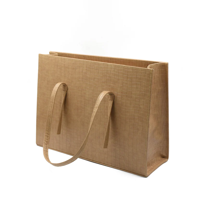 Moruxe Large Capacity Handbag Skin Beige - Image 2