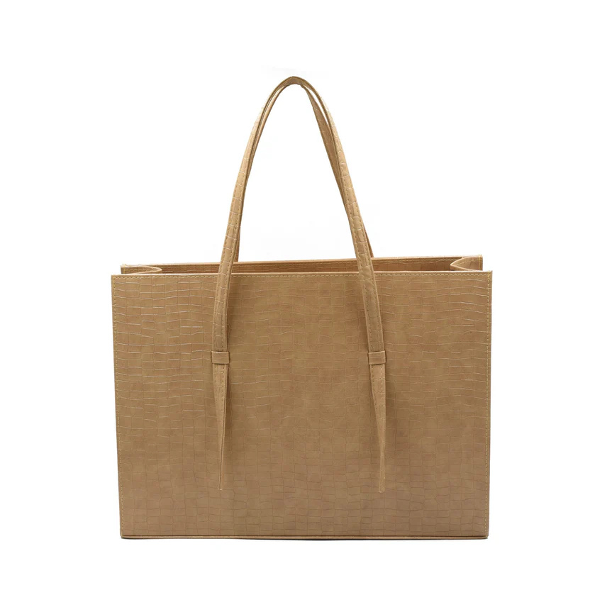 Moruxe Large Capacity Handbag Skin Beige